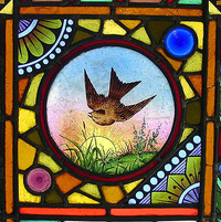 Detroit Stained Glass Works swallow